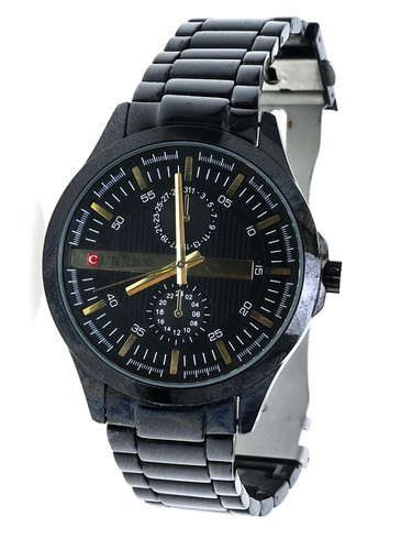 Curren men black stainless - men's,