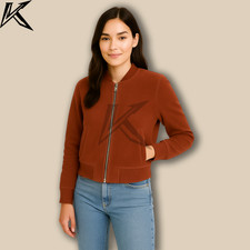 Giacca bomber ruggine donna