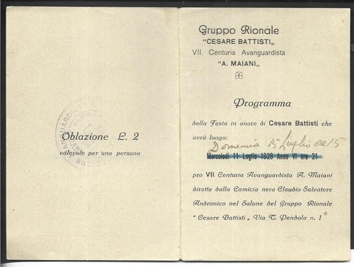 1928 gruppo rionale cesare - rionale, "cesare