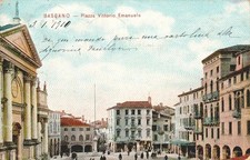 dl24 cartolina bassano,piazza