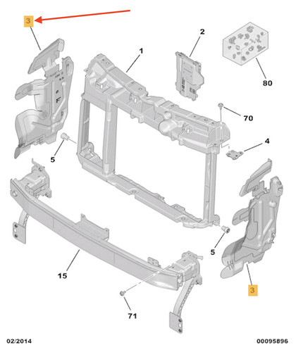 Guide canal air gauche - guide, de