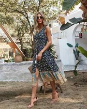 Vestito Abito Elegante Lungo