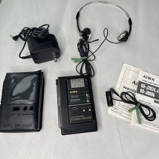 Aiwa Vintage HS J202M Stereo Radio Registratore a Cassette con Cuffie Extra