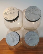 Lotto N4 Vasi Drogheria Anni 50 Vetro Caramelle Pubblicitari Giulio Paglierini 