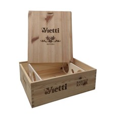 Cassetta Legno VUOTA Vietti Barolo Ravera da 3 bottiglie