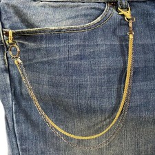 Catena jeans da pantaloni in oro argento da uomo donna portachiavi portafoglio