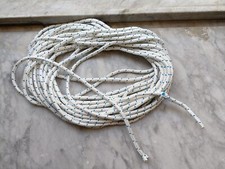 CIMA ALTA TENACITA DA ORMEGGIO CORDA NAUTICA  BIANCA A PUNTINI AZZURRI 19 METRI 