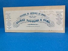 PUBBLICITà FATTURA RISORGIMENTO NEGOZIO DI MODA TADOLINI MODENA 1855.++