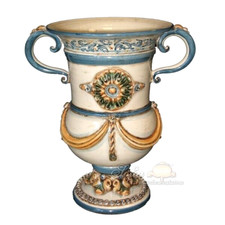 Vaso Ceramica di Caltagirone Vasi Ornamentale Stile Romano Antico Porta Piante