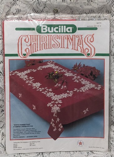 Bucilla bianco poinsettias set - bucilla,