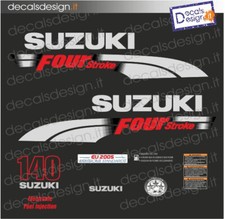 Adesivi motore marino fuoribordo Suzuki 140 cv four stroke 2006 stickers