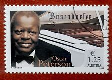Francobollo Austria 2003 Bösendorfer Oscar Peterson timbrato