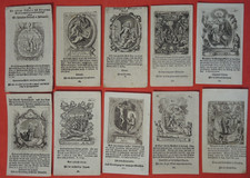 10 x immagine sacra incisione