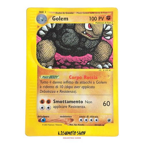 Carte pokemon golem 165 - carte,