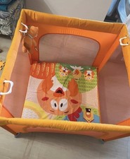 Chicco Box Arancione Open Country quadrato Richiudibile Con Custodia E Peluche