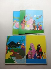 Lotto 5 Quaderni quadretti 5mm con margine BARBAPAPA' Mondadori 1977