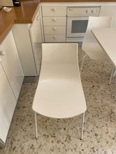 sedie calligaris bianche, modello ice, firmate Connubia 