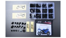 Kit viti viteria AVDB colore Nero per Carena KAWASAKI ZX10R ZX-10R 2004-2005