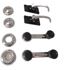 KIT MANIGLIE ALZAVETRO + APRIPORTA CON ROSONI  FIAT 500 EPOCA MOD. L