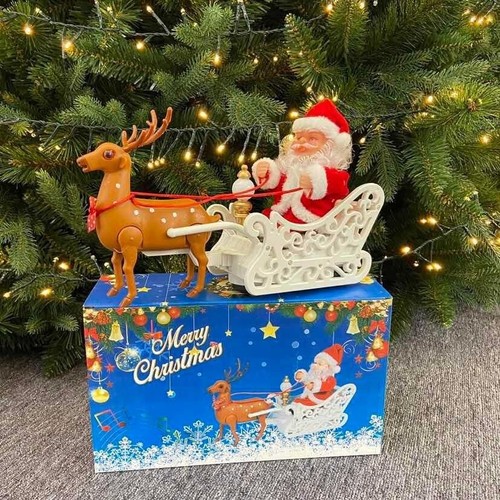 Babbo natale con renna - x,