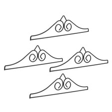  4 Pcs Porta Bandiera Da Muro Portabandiera Appendiabiti Parete Per Arazzo