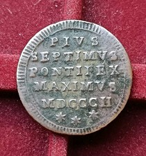 Mezzo Baiocco 1802- Pio VII- Stato Pontificio