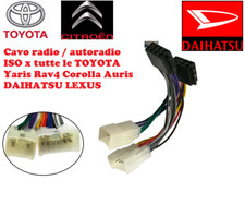 Cavo Adattatore ISO 4AP Toyota Yaris Aygo iQ RAV 4 Citroen C1 Daihatsu Terios