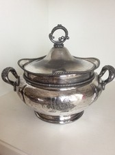 zuppiera in silverplate fine