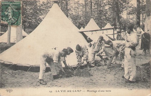 Vie camp montage d une - la, au