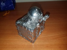 salvadanaio oggetto in peltro