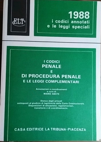 Codici penale di - codici, e