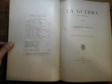 Emilio Zola LA GUERRA Fratelli Treves 1915 illustrato da Rodolfo Paoletti vintag