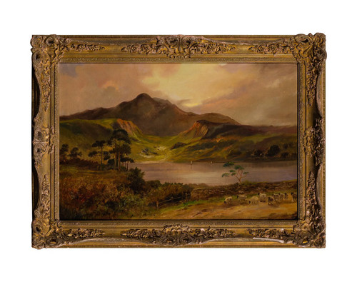 Dipinto olio xviii - ad, secolo