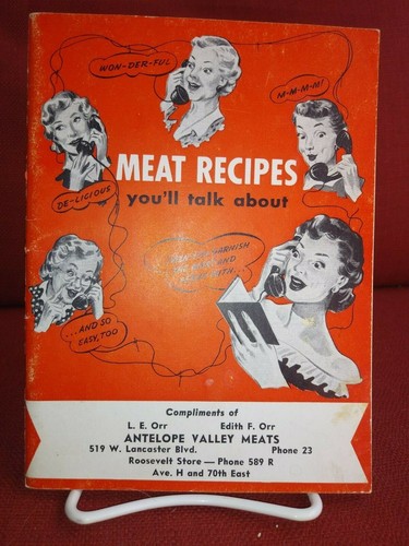 Vintage 1952 meat recipes - vintage,