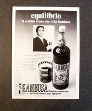 [GCG] L066- Advertising Pubblicità -1972- KAMBUSA , IL DIGESTIVO AMARICANTE