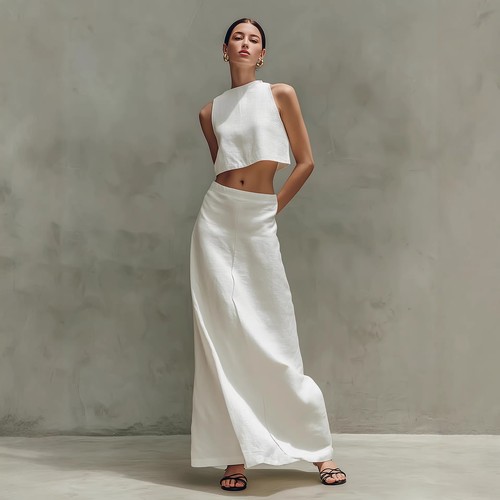 Set due pezzi maxi gonna - , donna