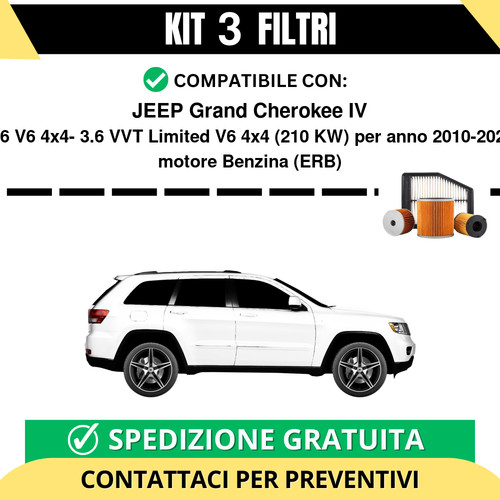 Kit filtri tagliando - 3, per