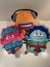 Lotto Peluche  Pupazzi Dreamworks Trolls Poppy e Branch E Hey Clay Brush