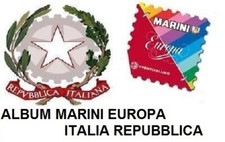 1968 / 1979 FOGLI ALBUM MARINI ITALIA REPUBBLICA MODELLO EUROPA NUOVO MF3876
