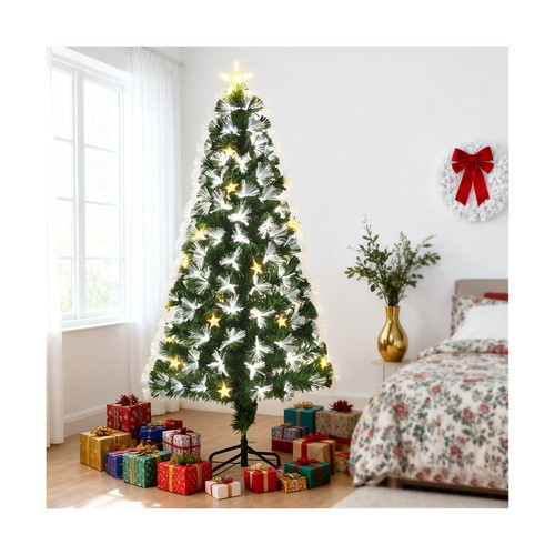 Albero illuminato festivo
