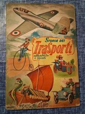 ALBUM FIGURINE "STORIA DEI TRASPORTI" LAMPO 1951 (NON COMPLETO)
