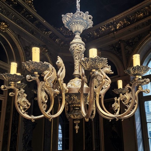 Lampadario antico bronzo - lampadario,
