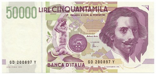 50000 lire gian lorenzo - 50000,