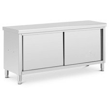 Tavolo armadiato inox con passante - ECO - 180 x 60 cm - 500 kg - Royal Catering