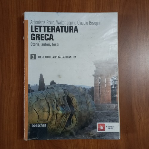 Libro letteratura greca - libro,