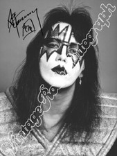 KISS - ACE FREHLEY  print signed photo -  foto autografo stampato