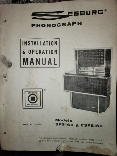 Jukebox manuale seeburg sps160 - jukebox,