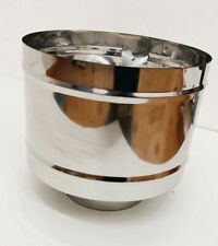 Terminale a botte tondo cappello fumaiolo antivento, antipioggia Comignolo Inox