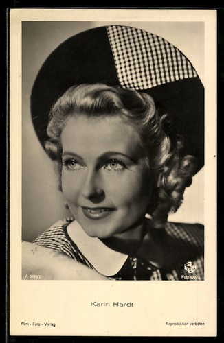 Cartolina attrice karin hardt - cartolina,