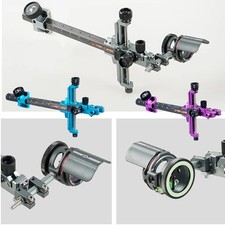 Tiro con l'arco visiera ad arco 9" carbonio 2x 4x 6x 8x lente arco composto visiera RH LH